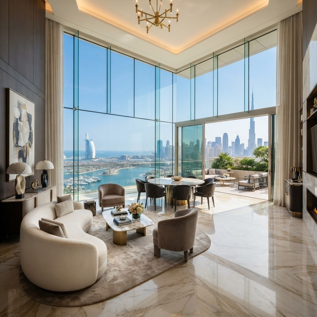 Luxury Dubai penthouse interior